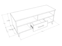 Uno tv állvány 120 cm 2